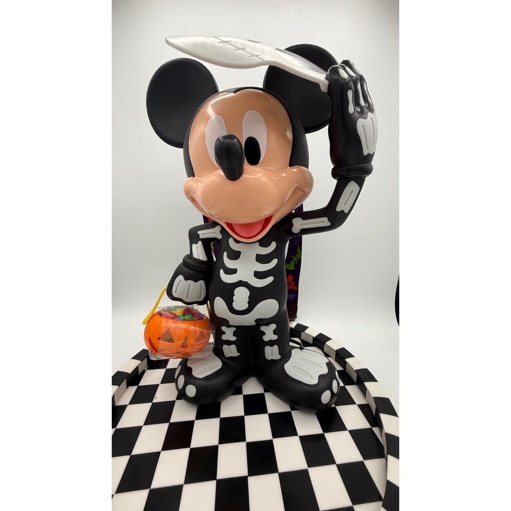 Disney Parks Halloween Mickey Mouse Skeleton Glow In The Dark